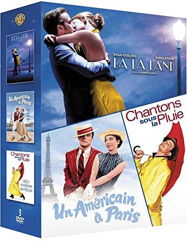 Coffret comédies musicales 3 films : la la land ; chantons sous la pluie ; un américain à paris [FR Import]