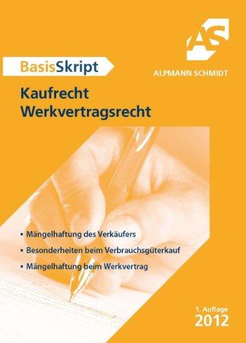 Kaufrecht, Werkvertragsrecht