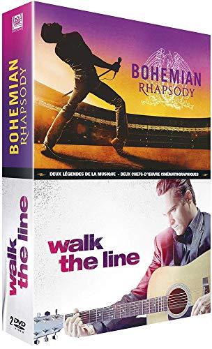 Coffret biopic 2 films : bohemian rhapsody ; walk the line [FR Import]