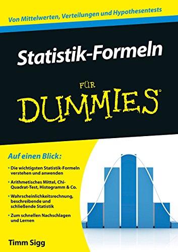 Statistik-Formeln für Dummies (Fur Dummies)