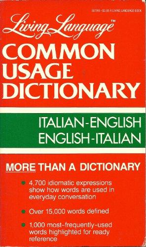 LIV LANG OLD ITALIAN DICTIONAR