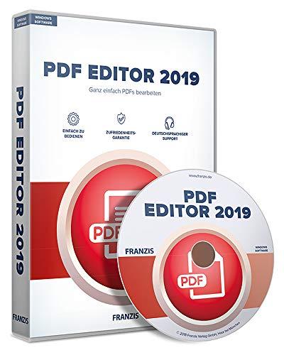 FRANZIS PDF Editor 2019|2019|Für bis zu 3 Geräte|zeitlich unbegrenzt nutzbar|Software für Windows 10/8.1/8/7|Disc|Disc