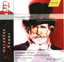 Streichquartette Von Verdi, Britten und Rabenschlag