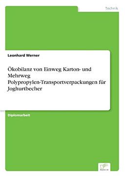 Ökobilanz von Einweg Karton- und Mehrweg Polypropylen-Transportverpackungen für Joghurtbecher