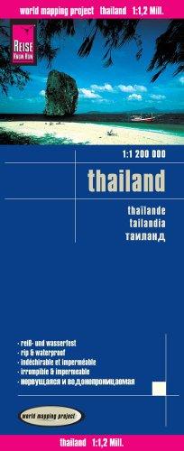 Reise Know-How Landkarte Thailand (1:1.200.000): world mapping project: Exakte Höhenlinien, Höhenschichten-Relief, GPS-tauglich durch Gradnetz, klassifiziertes Straßennetz, ausführlicher Ortsindex