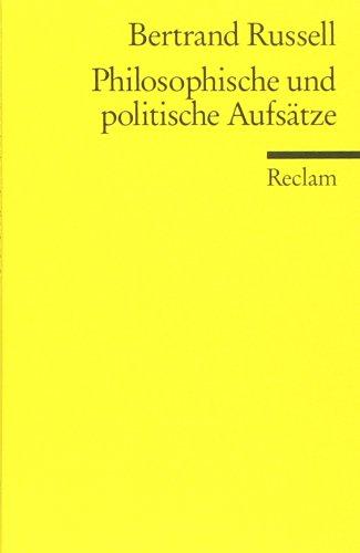 Philosophische und politische Aufsätze