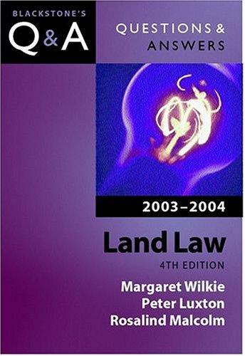 Land Law 2003-2004 (Blackstone's Law Q & A S.)