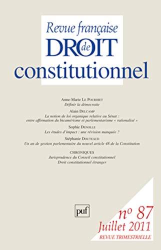 Revue française de droit constitutionnel, n° 87