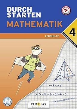 Durchstarten - Mathematik - Mittelschule/AHS - 4. Klasse: Lernhilfe - Übungsbuch mit Lösungen