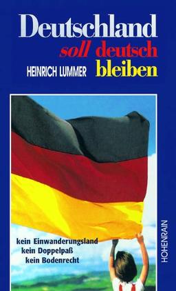 Deutschland soll deutsch bleiben. Kein Einwanderungsland, kein Doppelpaß, kein Bodenrecht