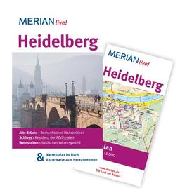 Heidelberg: Mit Kartenatlas im Buch und Extra-Karte zum Herausnehmen (MERIAN live)