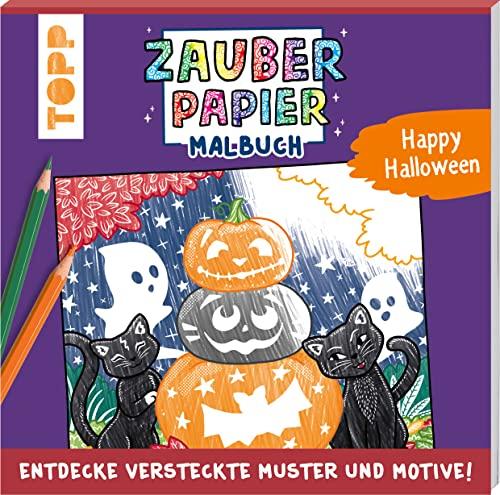 Zauberpapier Malbuch Happy Halloween: Entdecke versteckte Muster und Motive!