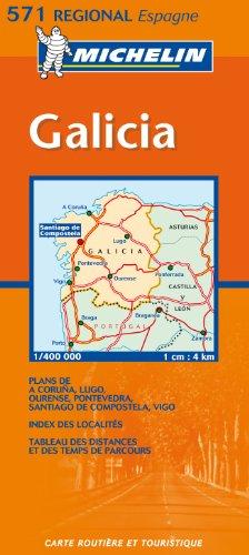 Carte routière : Galicia, N° 11571 (en espagnol) (KAARTEN/CARTES MICHELIN)