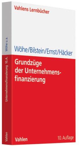 Grundzüge der Unternehmensfinanzierung