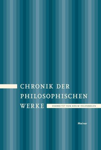 Chronik der philosophischen Werke: Von der Erfindung des Buchdrucks bis ins 20. Jahrhundert