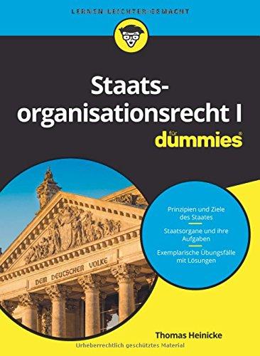 Staatsrecht I Staatsorganisationsrecht für Dummies