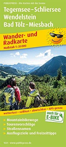 Tegernsee - Schliersee, Wendelstein, Bad Tölz - Miesbach: Wander- und Radkarte mit Ausflugszielen & Freizeittipps, wetterfest, reißfest, abwischbar, GPS-genau. 1:35000 (Wander- und Radkarte / WuRK)