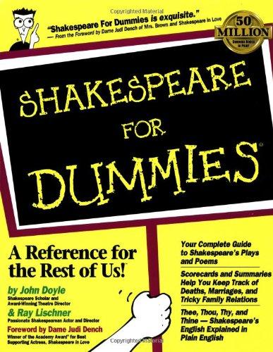 Shakespeare for Dummies (For Dummies (Computer/Tech))