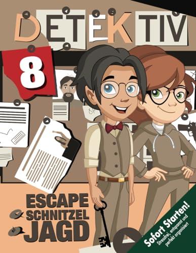 Escape Schnitzeljagd Detektiv / Geheimagent Kindergeburtstag ab 8 Jahren: Spannende Escape-Spiele & Rätsel, geheime Truhe entschlüsseln, Brief ... Flaschendrehen etc. (Bravo Schatzsuche)