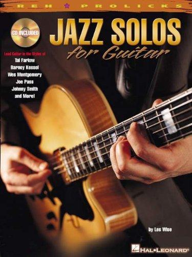 Jazz Solos For Guitar Gtr Book/Cd (REH Pro Licks)