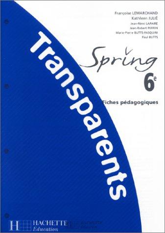 Spring 6e : transparents