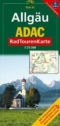 ADAC RadTourenKarte 47. Allgäu. 1 : 75 000