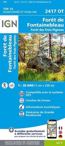 Forêt de Fontainebleau 1:25 000