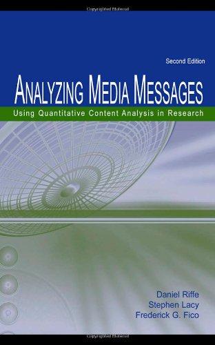 Analyzing Media Messages: Using Quantitative Content Analysis in Research (Lea's Communication)