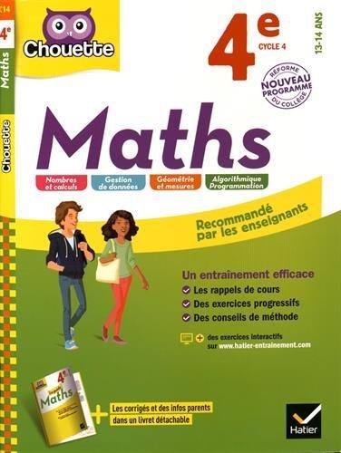 Maths 4e, 13-14 ans : nouveau programme