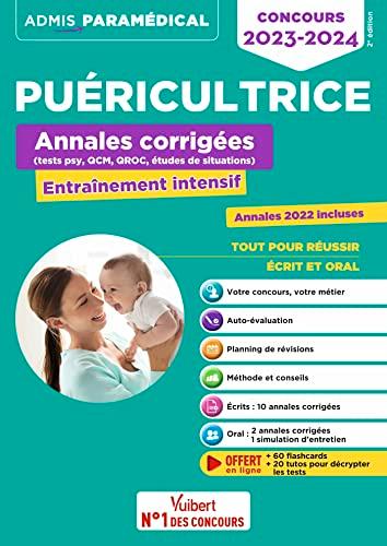 Puéricultrice : annales corrigées, entraînement intensif : concours 2023-2024