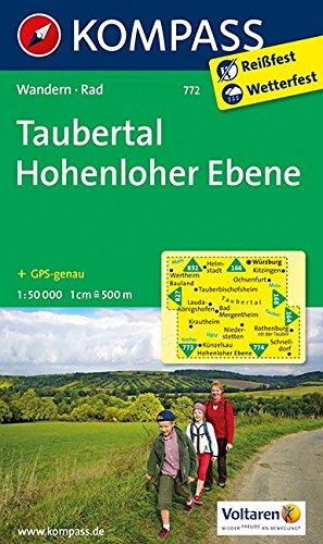 Taubertal - Hohenloher Ebene: Wanderkarte mit Radrouten. GPS-genau. 1:50000 (KOMPASS-Wanderkarten, Band 772)