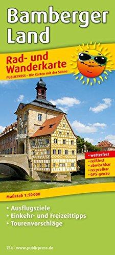 Bamberger Land: Rad- und Wanderkarte mit Ausflugszielen, Einkehr- & Freizeittipps, wetterfest, reißfest, abwischbar, GPS-genau. 1:50000