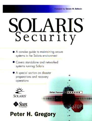 Solaris Security. For System Administrators. (Sun Microsystems Press)