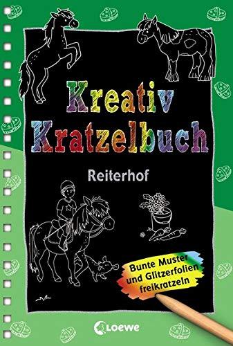 Kreativ-Kratzelbuch: Reiterhof: Kritz-Kratz-Beschäftigung für Kinder ab 5 Jahre