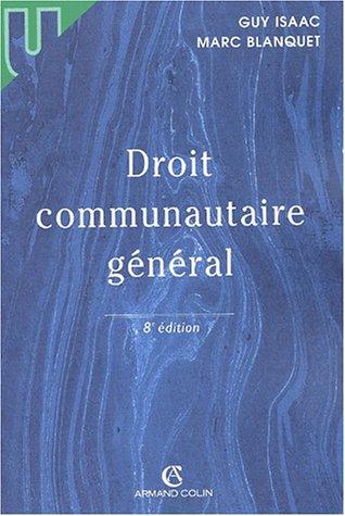 Droit communautaire général