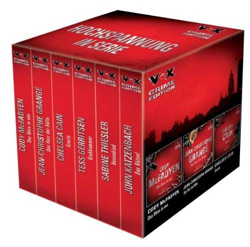 VOX Crime Edition-Box, 6 Hörbüchern auf 36 CDs: McFadyen: Das Böse in uns / Grangé: Das Herz der Hölle / Cain: Grazie / Gerritsen: Grabkammer / ... Rätsel: 6 Modern Crime-Bestseller auf 36 CDs