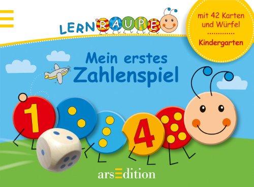 Lernraupe: Mein erstes Zahlenspiel: mit 42 Karten und Würfel - Kindergarten (Kindergarten-Lernraupe)