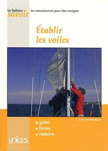 Etablir les voiles : gréer, hisser, réduire