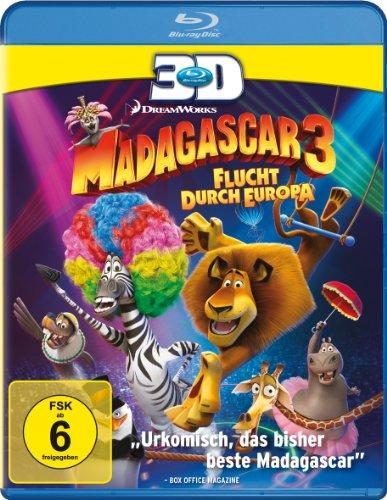 Madagascar 3 - Flucht durch Europa [3D Blu-ray]