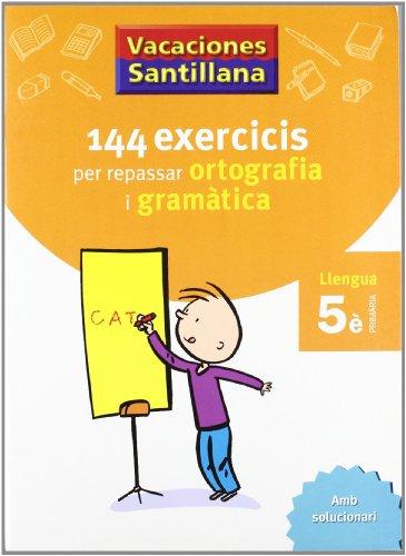 Vacaciones Santillana, ortografia i gramàtica, llengua, 5 Educació Primària