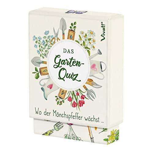 »Wo der Mönchspfeffer wächst...« – Das Garten-Quiz: 50 Karten, 7 × 10 cm, farbig bedruckt, in Box mit Stülpdeckel, 8,5 × 10,5 × 3 cm