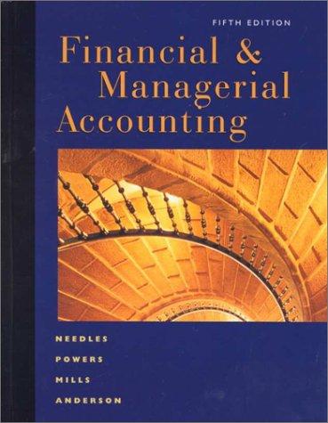 Financial and Managerial Accounting