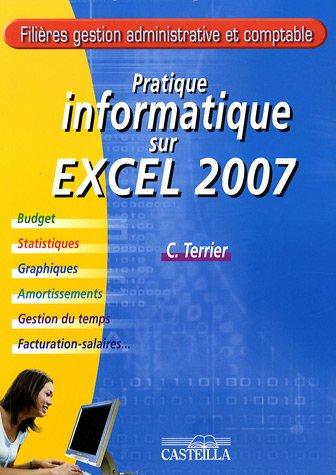 Pratique informatique sur Microsoft Excel 2007 : budget, statistiques, graphiques, amortissements, gestion du temps, facturation-salaires...