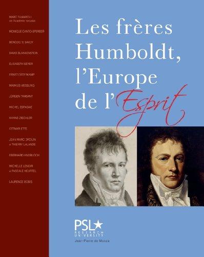 Les frères Humboldt, l'Europe de l'esprit