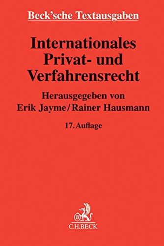 Internationales Privat- und Verfahrensrecht: Rechtsstand: 1. August 2014