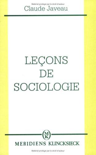 Leçons de sociologie