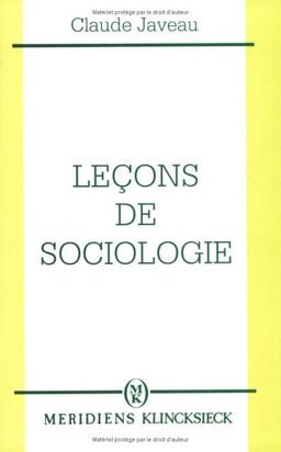 Leçons de sociologie