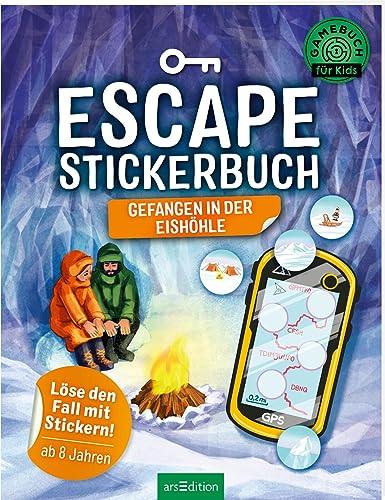 Escape-Stickerbuch – Gefangen in der Eishöhle: Löse den Fall mit Stickern! | Ein Escape-Heft mit Stickern für Kinder ab 8 Jahren