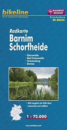 Bikeline Radkarte Barnim, Schorfheide 1 : 75 000: Eberswalde - Bad Freienwalde - Oranienburg - Bernau, wasserfest und reißfest, GPS-tauglich mit UTM-Netz