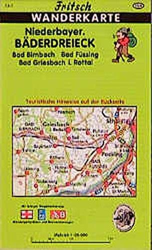 Niederbayerisches Bäderdreieck: Bad Birnbach, Bad Füssing, Bad Griesbach i. Rottal (Fritsch Wanderkarten 1:35000)